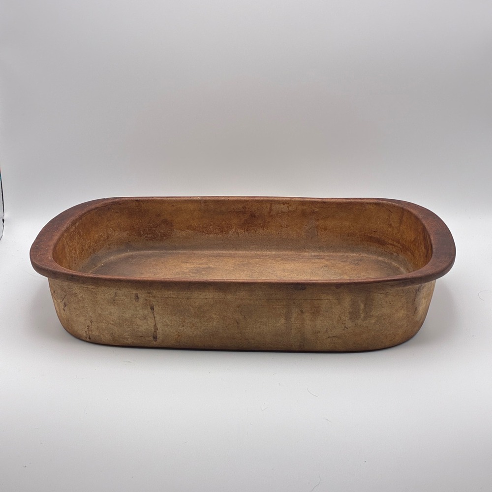 Pampered Chef Rectangular Baker Brown Family Heritage Collection Stoneware